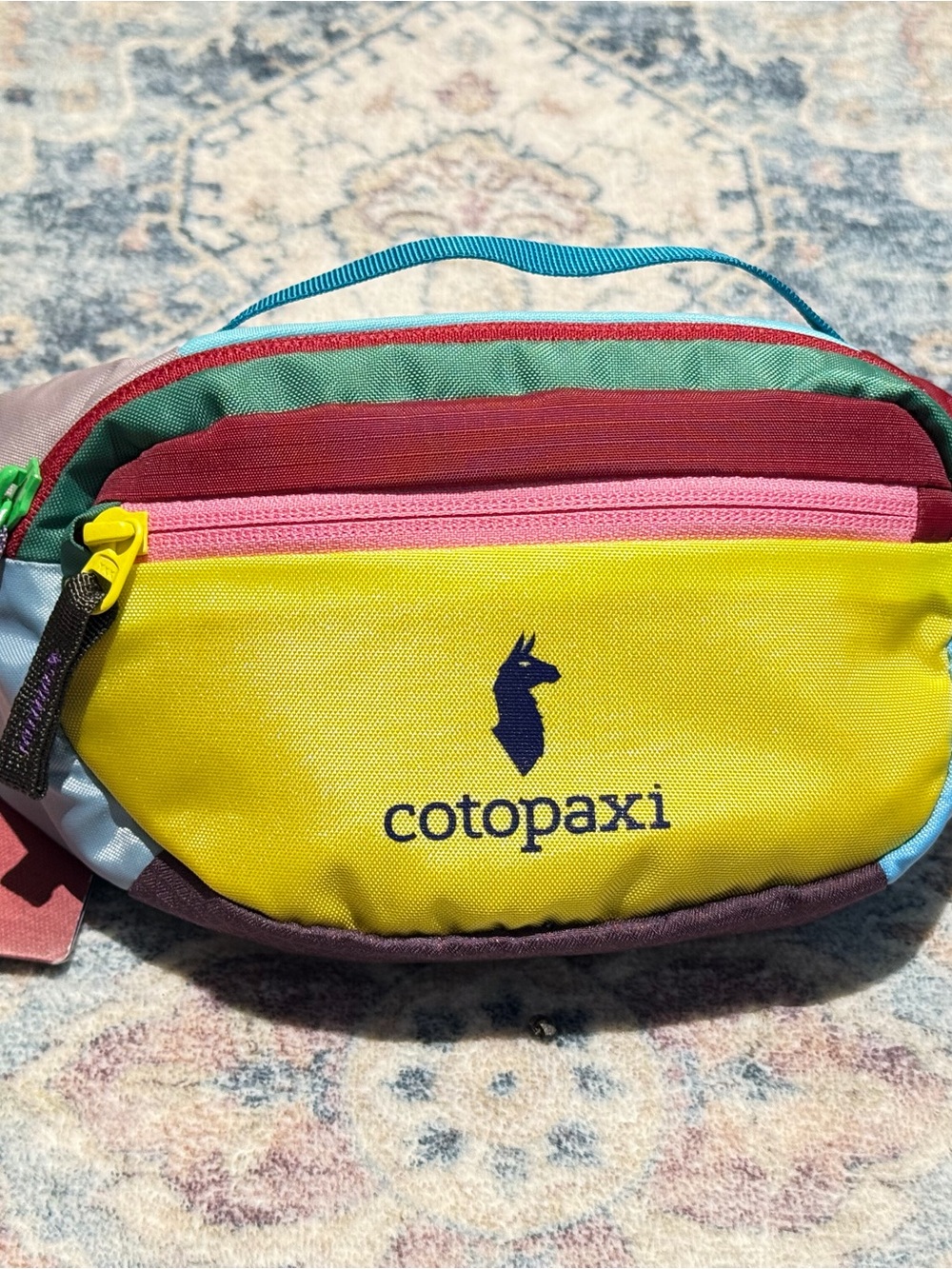 Cotopaxi Yellow Front Multi-Color Waist Pack